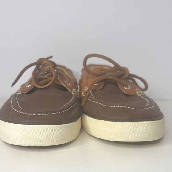 Polo Ralph Lauren Brown and Tan Boat Shoes - Picture 7 of 8